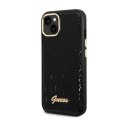 Guess Croco Collection - Case for iPhone 14 Plus (Black)