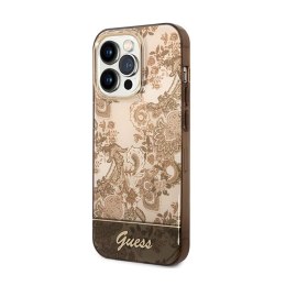 Guess Porcelain Collection - Case for iPhone 14 Pro Max (Ochre)