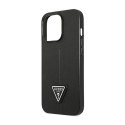 Guess Saffiano Triangle Logo Case - Case for iPhone 14 Pro (Black)