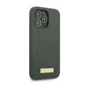 Guess Silicone Logo Plate MagSafe - Case for iPhone 13 Pro Max (Green)