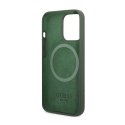 Guess Silicone Logo Plate MagSafe - Case for iPhone 13 Pro Max (Green)
