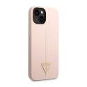 Guess Silicone Triangle Logo - Case for iPhone 14 (Pink)