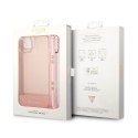 Guess Translucent Pearl Strap - Case for iPhone 14 Plus (Pink)