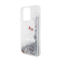 Hello Kitty Liquid Glitter Charms Kitty Head - iPhone 15 Pro Max Case (silver)