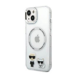 Karl Lagerfeld Karl&Choupette Aluminium MagSafe - Case for iPhone 14 Plus (Clear)