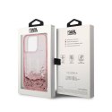 Karl Lagerfeld Liquid Glitter Big Logo Case - Case for iPhone 14 Pro (Pink)