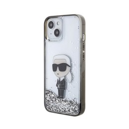 Karl Lagerfeld Liquid Glitter Ikonik - iPhone 15 Case (Transparent)