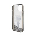 Karl Lagerfeld Liquid Glitter Ikonik - iPhone 15 Case (Transparent)