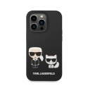 Karl Lagerfeld Liquid Silicone Karl & Choupette MagSafe - Case for iPhone 14 Pro (Black)