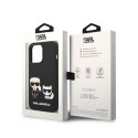 Karl Lagerfeld Liquid Silicone Karl & Choupette MagSafe - Case for iPhone 14 Pro (Black)