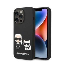 Karl Lagerfeld Liquid Silicone Karl & Choupette MagSafe - Case for iPhone 14 Pro Max (Black)