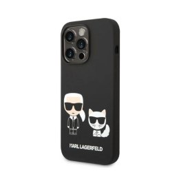 Karl Lagerfeld Liquid Silicone Karl & Choupette MagSafe - Case for iPhone 14 Pro Max (Black)