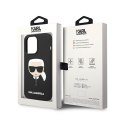 Karl Lagerfeld Silicone Ikonik Karls Head - Case fori iPhone 14 Pro Max (Black)