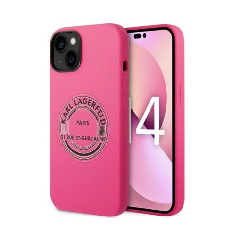 Karl Lagerfeld Silicone RSG - Case for iPhone 14 Plus (Pink)