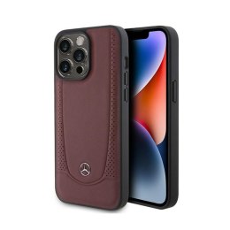 Mercedes Leather Urban Line - Case for iPhone 15 Pro (red)
