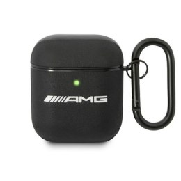 AMG Leather Big Logo - Case for Apple AirPods (Black)
