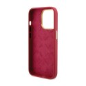 Guess Silicone Script Metal Logo & Frame - iPhone 15 Pro Case (magenta)