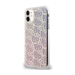 Hello Kitty IML Gradient Electrop Crowded Kitty Head - iPhone 11 Case (pink)