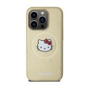 Hello Kitty Leather Kitty Head MagSafe - Case for iPhone 15 Pro (Gold)