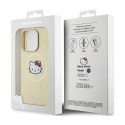 Hello Kitty Leather Kitty Head MagSafe - Case for iPhone 15 Pro (Gold)