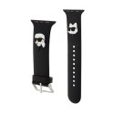 Karl Lagerfeld 3D Rubber Karl & Choupette Heads NFT - Strap for Apple Watch 38/40/41 mm (black)