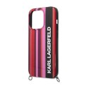 Karl Lagerfeld Color Stripes Strap - Case for iPhone 14 Pro Max (Pink)