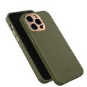 Moshi Napa Midnight - Leather case for iPhone 14 Pro Max (Juniper Green)