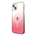 Speck Presidio Perfect-Clear + Ombre + MagSafe - Case for iPhone 15 Plus / 14 Plus with MICROBAN coating (Clear / Vintage Rose F