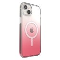 Speck Presidio Perfect-Clear + Ombre + MagSafe - Case for iPhone 15 Plus / 14 Plus with MICROBAN coating (Clear / Vintage Rose F