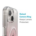 Speck Presidio Perfect-Clear + Ombre + MagSafe - Case for iPhone 15 Plus / 14 Plus with MICROBAN coating (Clear / Vintage Rose F