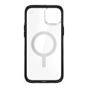 Speck Presidio Perfect-Clear with Impact Geometry + MagSafe - Case for iPhone 15 Plus / 14 Plus with MICROBAN coating (Clear / B