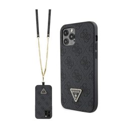 Guess Crossbody 4G Metal Logo - iPhone 12 / iPhone 12 Pro Case (black)