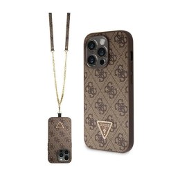 Guess Crossbody 4G Metal Logo - iPhone 14 Pro Max Case (brown)