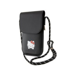 Hello Kitty Leather Daydreaming Cord - Phone crossbody bag (black)