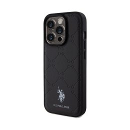 US Polo Assn Yoke Pattern - Case iPhone 15 Pro (black)