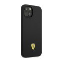 Ferrari Silicone Metal Logo - Case for iPhone 14 (Black)