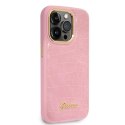 Guess Croco Collection - Case for iPhone 14 Pro Max (Pink)