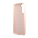 Guess Silicone Script Metal Logo - Case for Samsung Galaxy S23 (Pink)