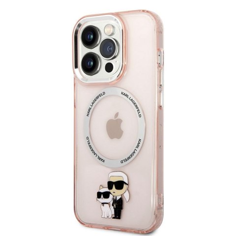 Karl Lagerfeld IML NFT Karl & Choupette MagSafe - Case for iPhone 14 Pro (Pink)