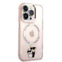 Karl Lagerfeld IML NFT Karl & Choupette MagSafe - Case for iPhone 14 Pro (Pink)