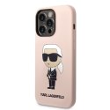 Karl Lagerfeld Silicone NFT Ikonik MagSafe - Case for iPhone 14 Pro Max (Pink)