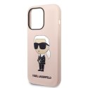 Karl Lagerfeld Silicone NFT Ikonik MagSafe - Case for iPhone 14 Pro Max (Pink)