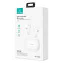 USAMS SM Series - Bluetooth 5.0 TWS headphones + charging case (White)