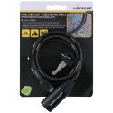 Dunlop - Keyed spiral bike lock (Black)