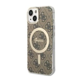 Guess 4G MagSafe - Case for iPhone 14 Plus (Brown)