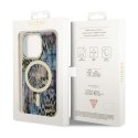 Guess Leopard MagSafe - Case for iPhone 14 Pro (Blue)