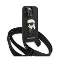 Karl Lagerfeld NFT Monogram Ikonik Patch - Case for iPhone 14 Pro (Black)