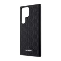 Karl Lagerfeld Saffiano Monogram Metal Logo - Case for Samsung Galaxy S23 Ultra (Black)