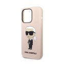 Karl Lagerfeld Silicone NFT Ikonik - Case for iPhone 14 Pro (Pink)