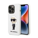 Karl Lagerfeld Silicone NFT Ikonik - Case for iPhone 14 Pro (White)